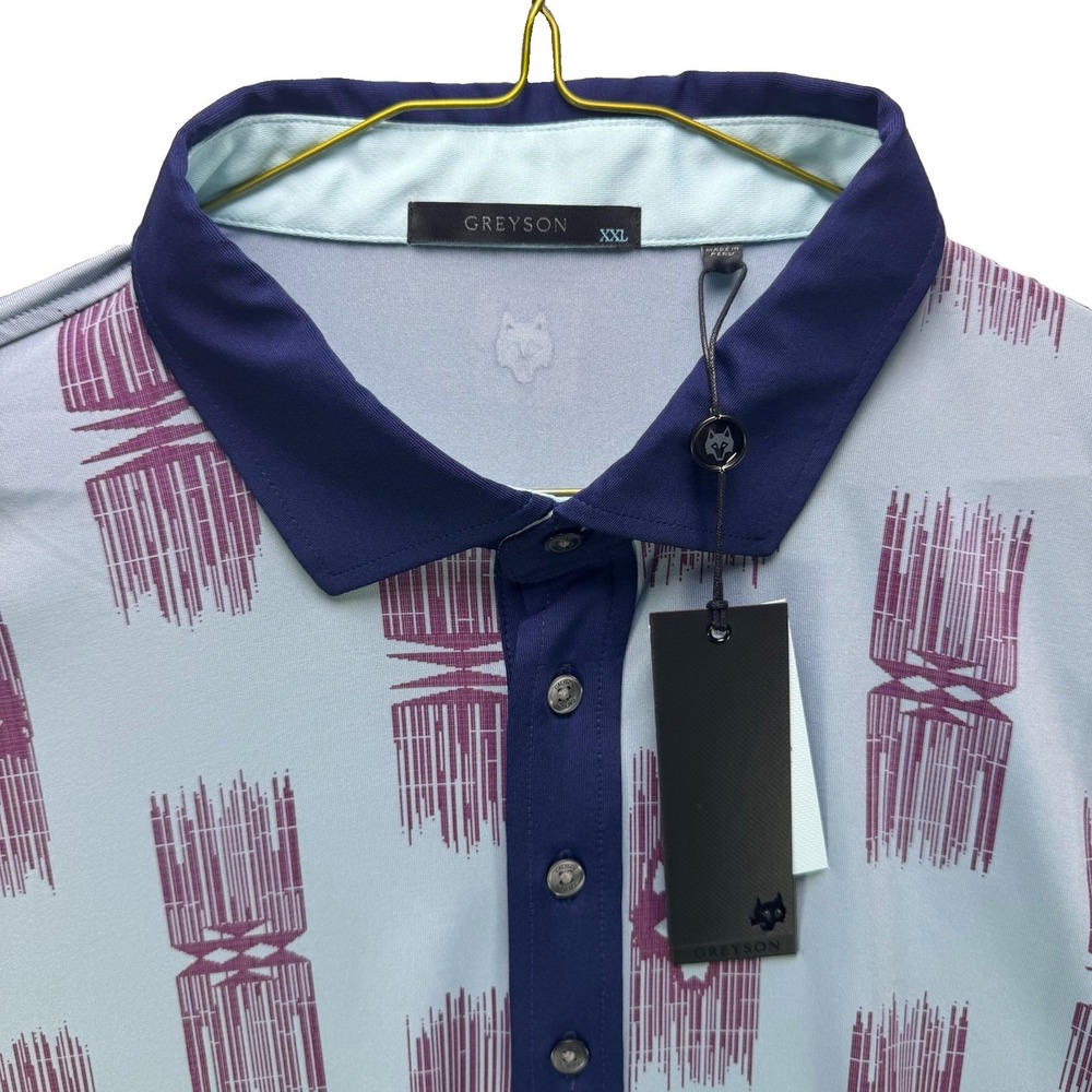 Greyson Golf Polo Shirt Mens 2XL Western Spirits AOP Justin Thomas NWT MSRP $128
